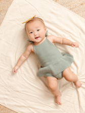 Knit Ruffle Romper - From Marfa