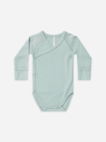 Quincy Mae Pointelle Side-Snap Bodysuit