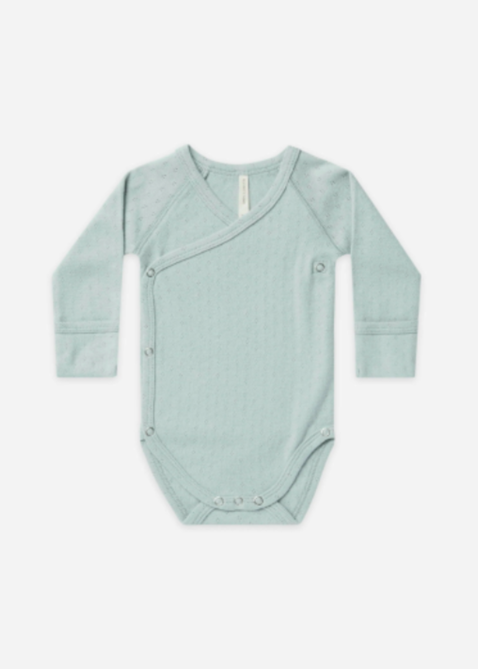 Quincy Mae Pointelle Side-Snap Bodysuit