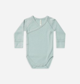 Quincy Mae Pointelle Side-Snap Bodysuit