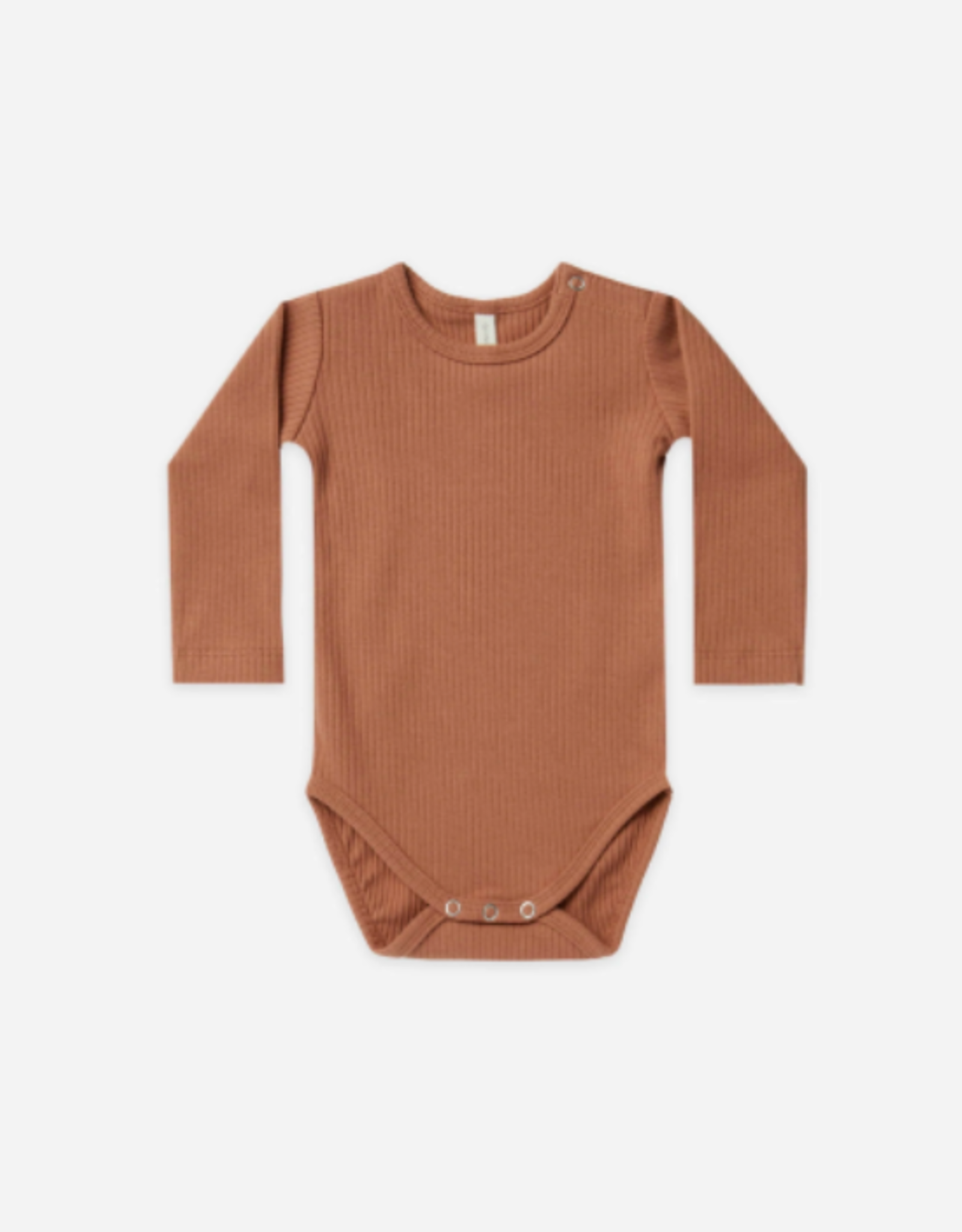 Quincy Mae Ribbed Longsleeve Bodysuit