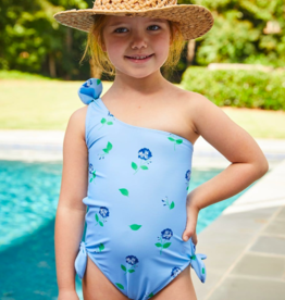 Two Piece One Shoulder Scalloped Swim - From Marfa