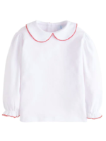 Little English Girl's Peter Pan Blouse
