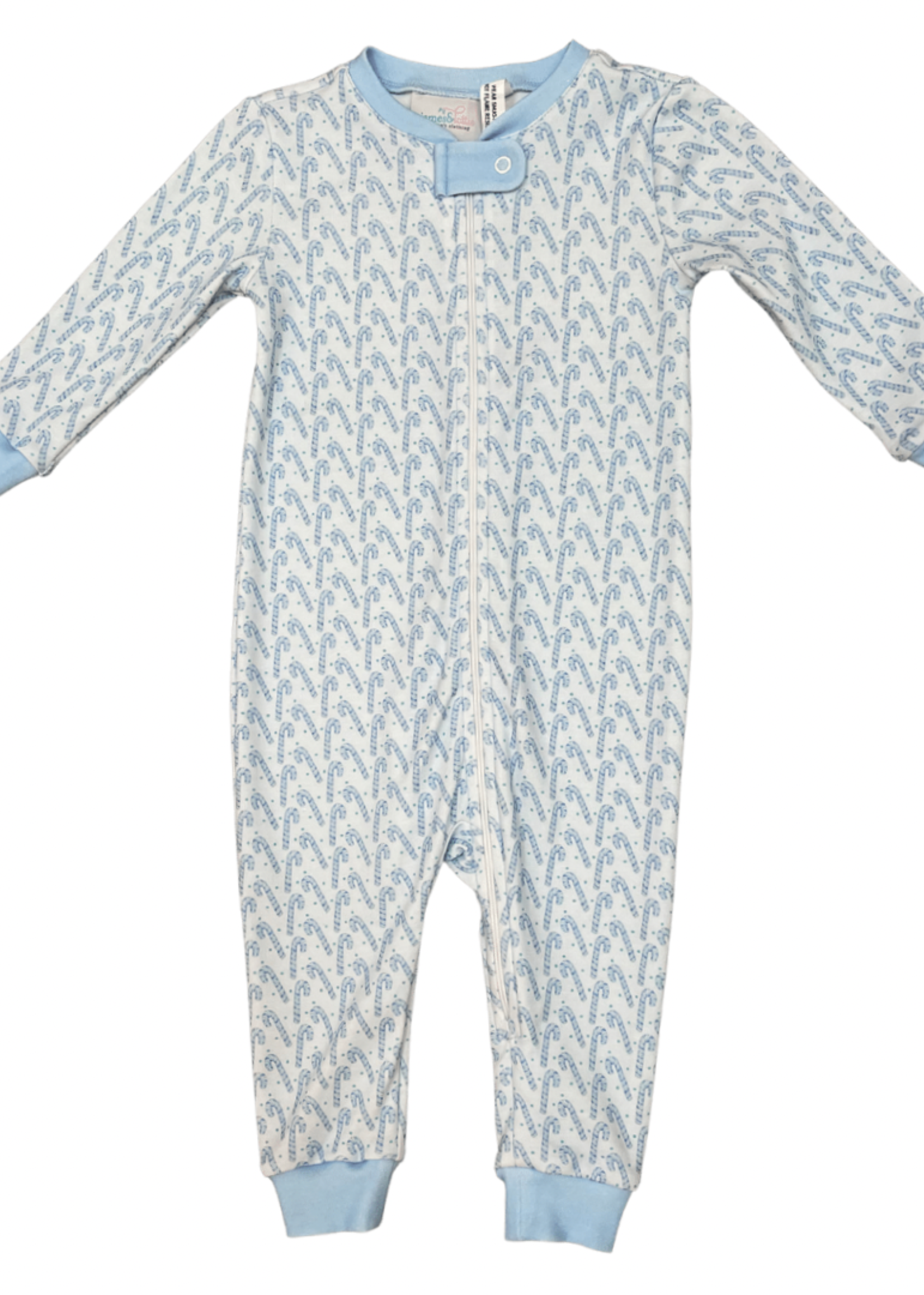 James and Lottie Boys One Piece Zip Up Jammies
