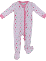 James and Lottie Girls One Piece Zip Up Jammies