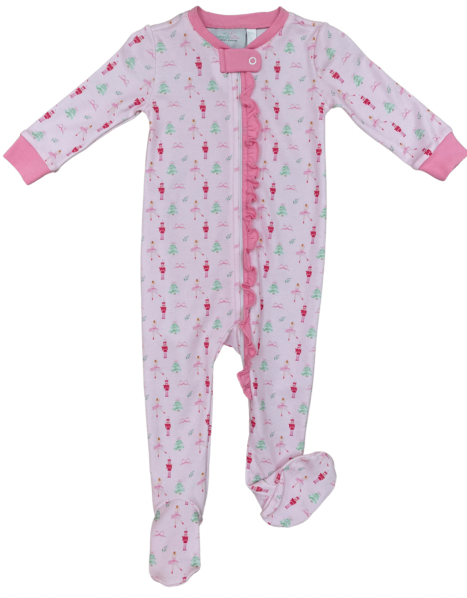 James and Lottie Girls One Piece Zip Up Jammies