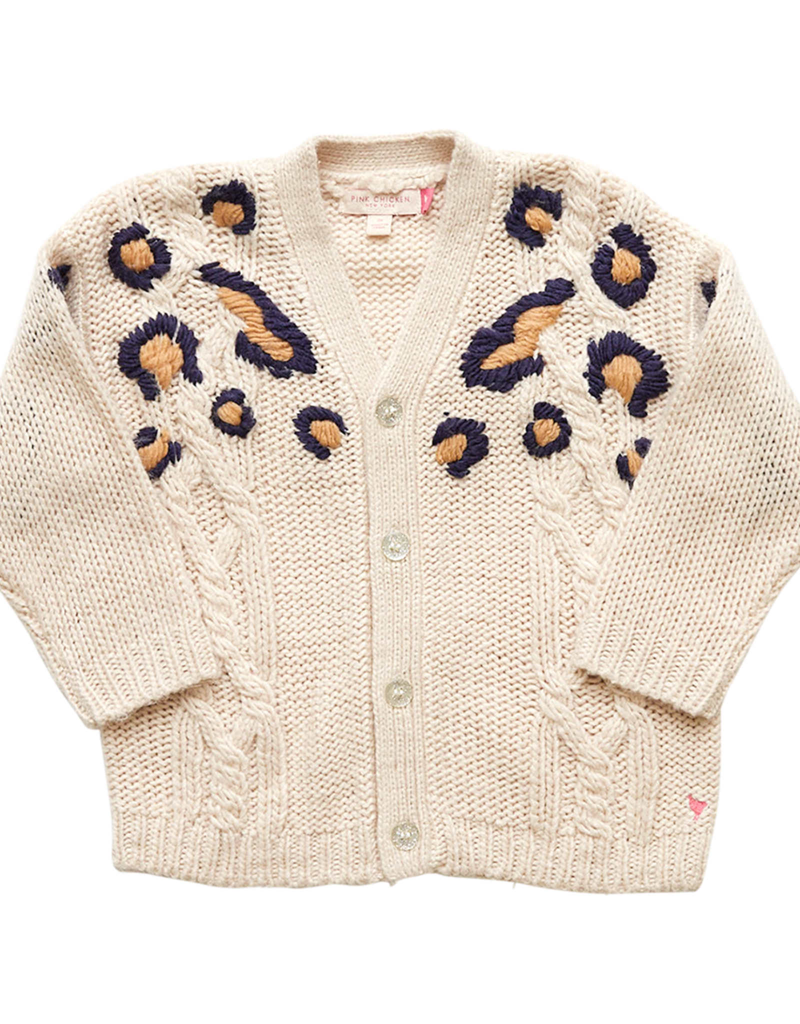 Pink Chicken Girls Grandpa Sweater