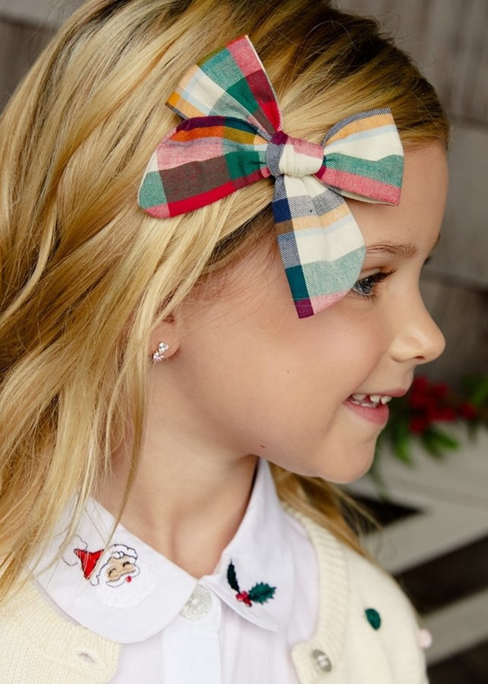 Pink Chicken Holiday Bow