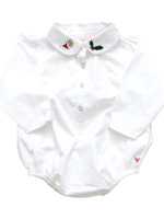 Pink Chicken Baby Collar Bodysuit