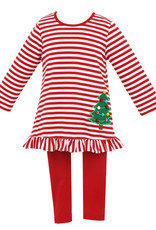 Claire and Charlie X'MAS TREE - Girl's Tunic Set w/ Leggings