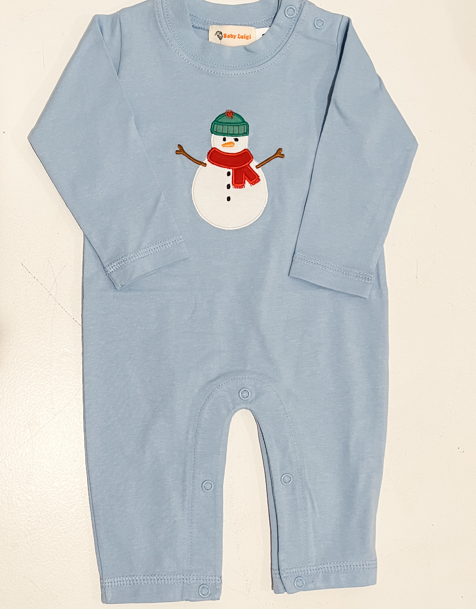 Luigi Kids L/S Snowman Romper