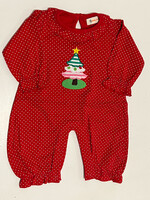Luigi Kids X-mas Tree Romper Ruffle