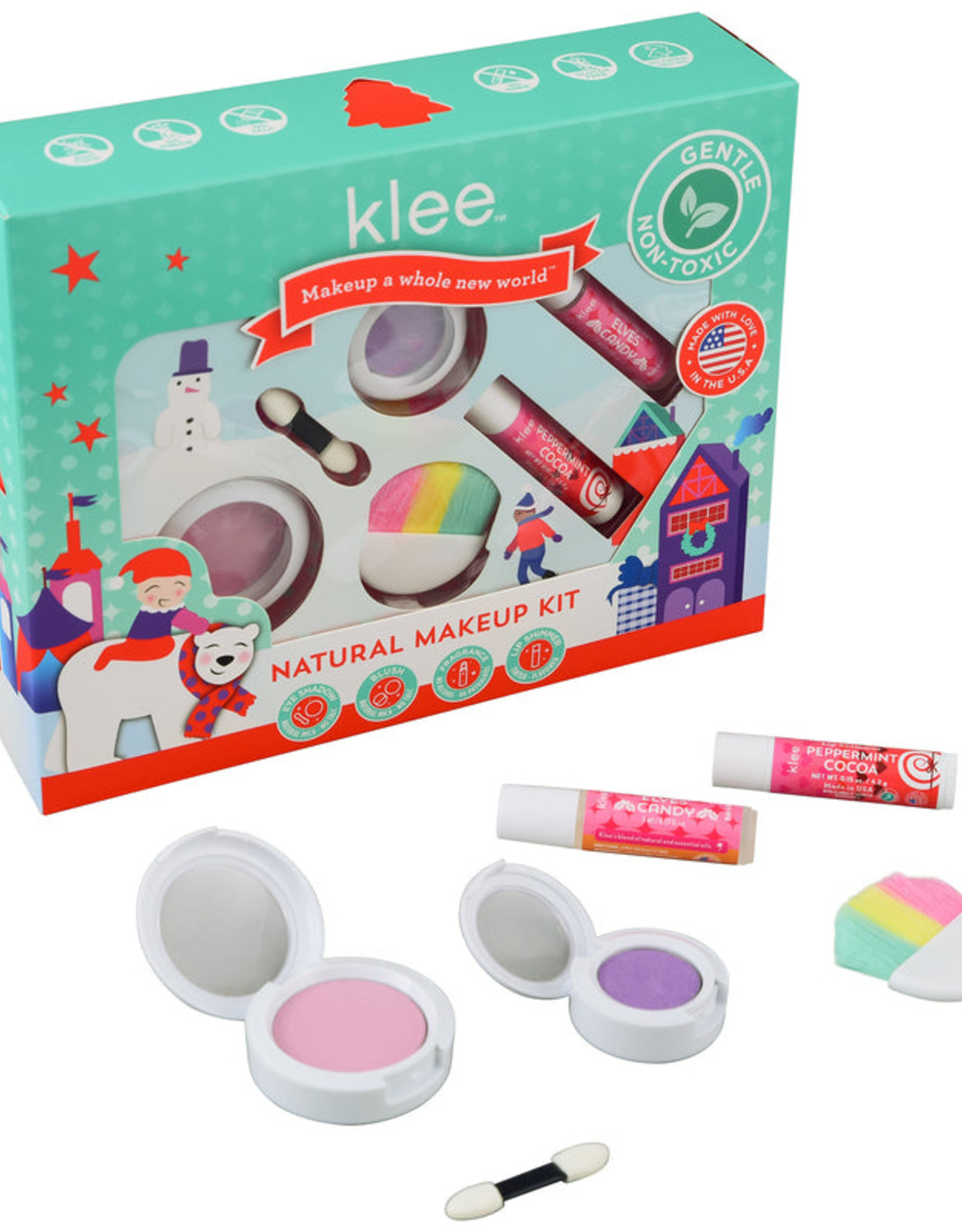 Klee Kids Holiday Makeup 4-PC Kit