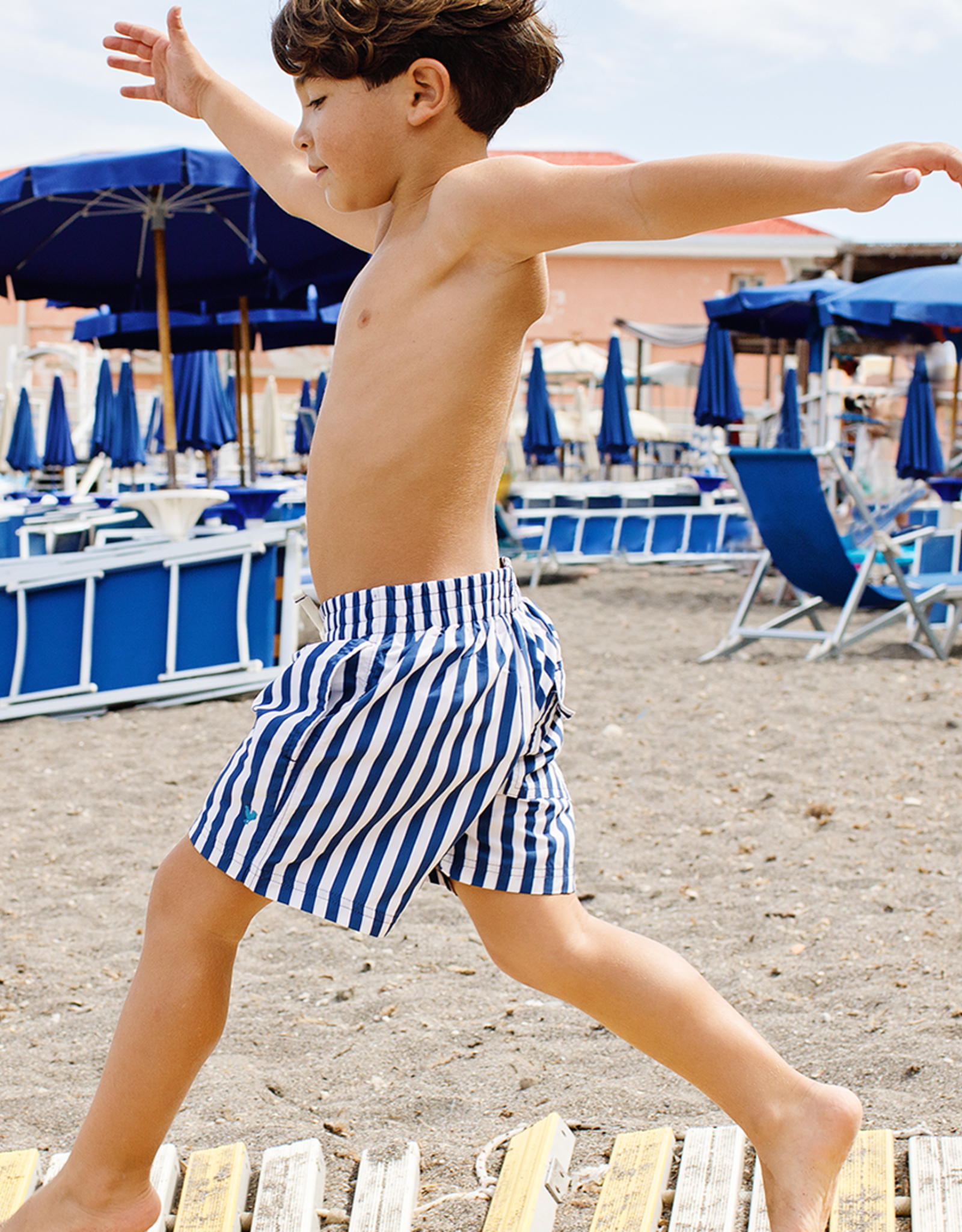 Pink Chicken Boys Swim Trunks