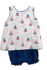 James and Lottie Sammy Pinafore Bloomer Set