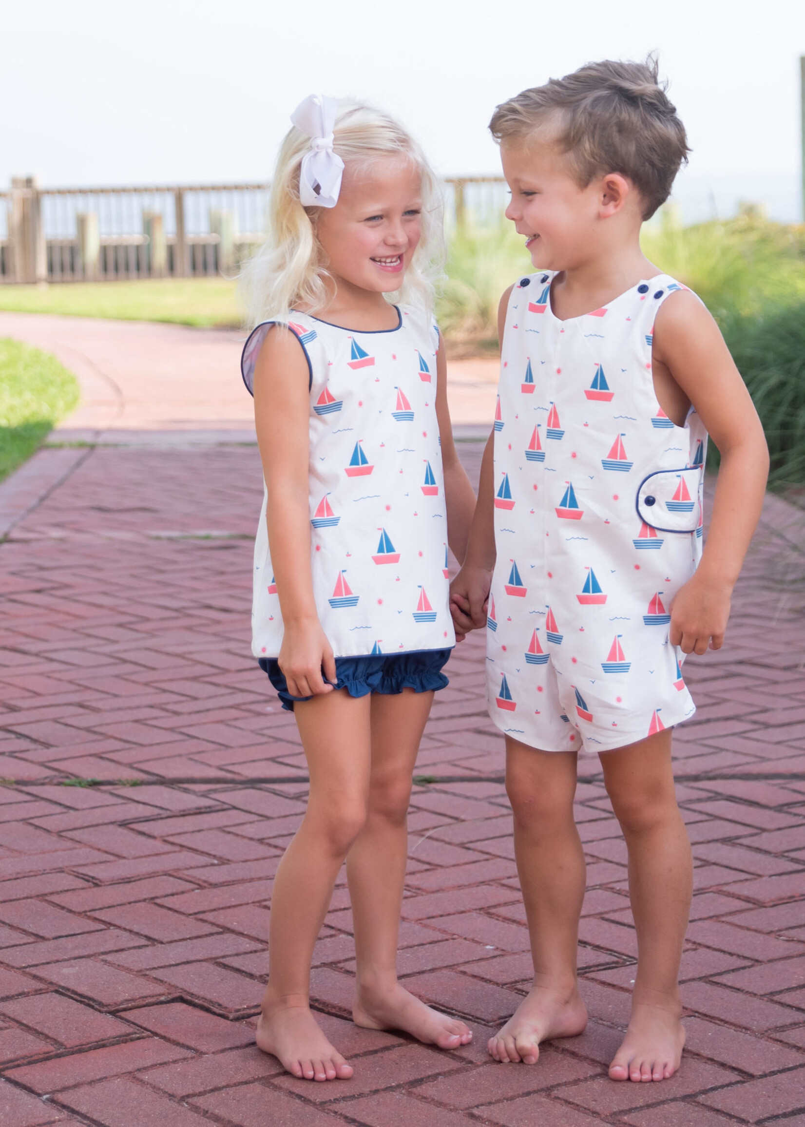 James and Lottie Sammy Pinafore Banded Short Set