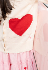 Pink Chicken Girls Heart Pocket Sweater