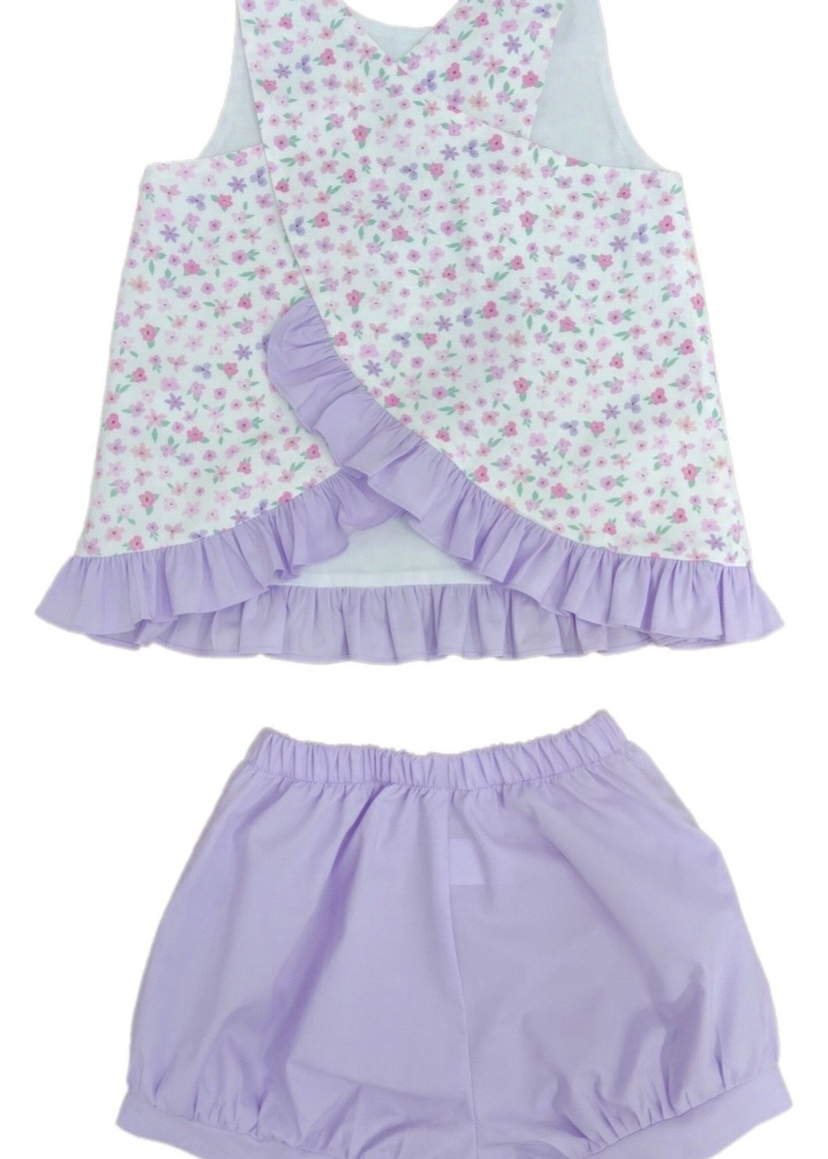 James and Lottie Poppy Pinafore Banded Short Set
