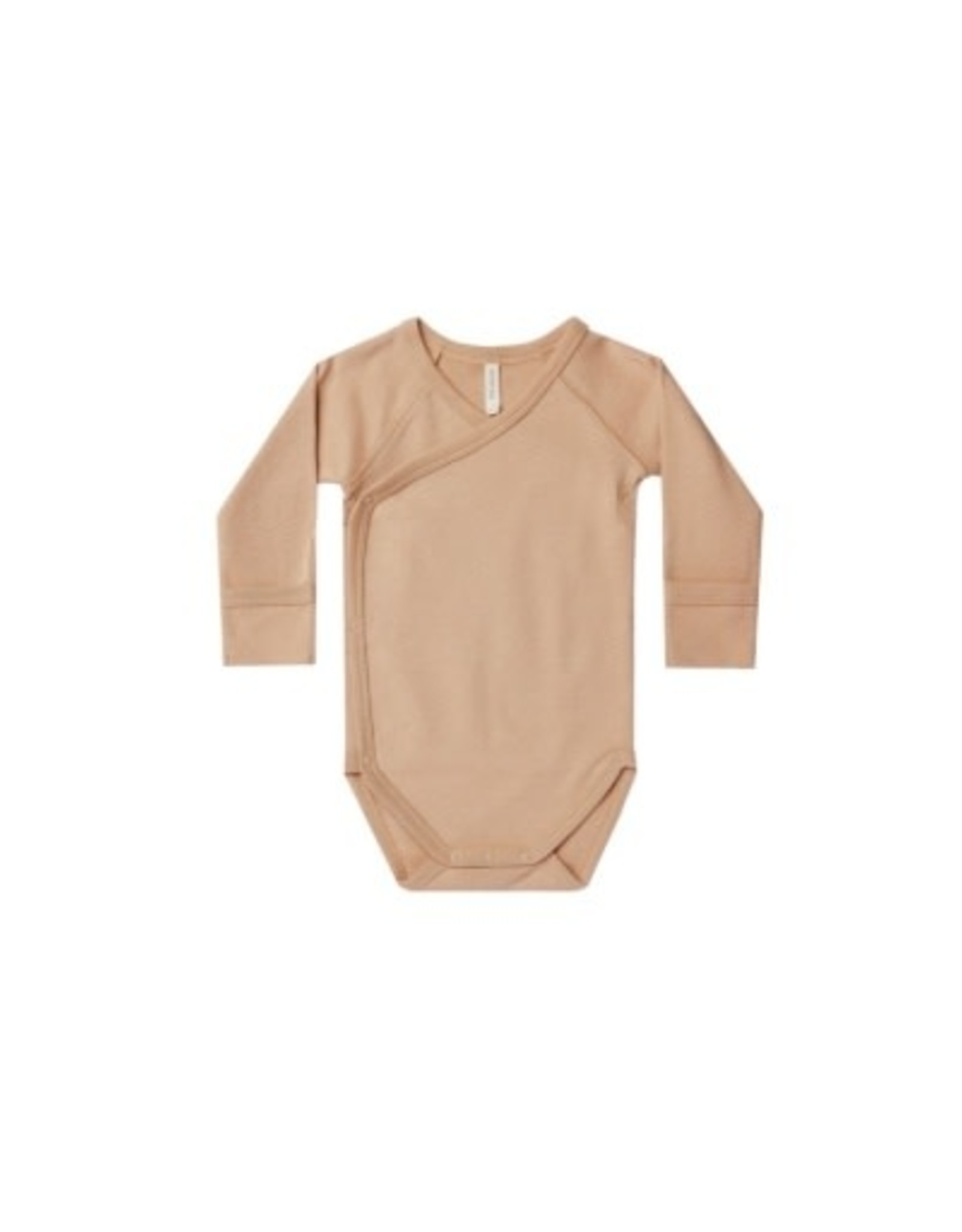 Quincy Mae SIDE SNAP BODYSUIT | APRICOT