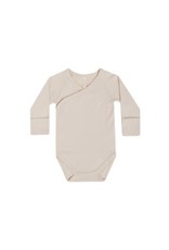 Quincy Mae SIDE SNAP BODYSUIT | NATURAL