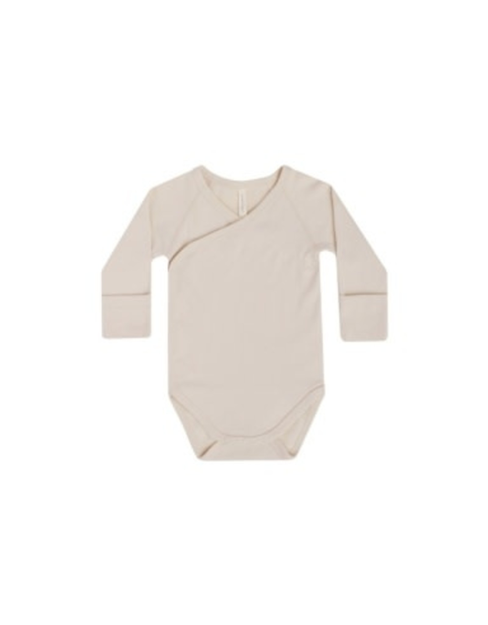 Quincy Mae SIDE SNAP BODYSUIT | NATURAL