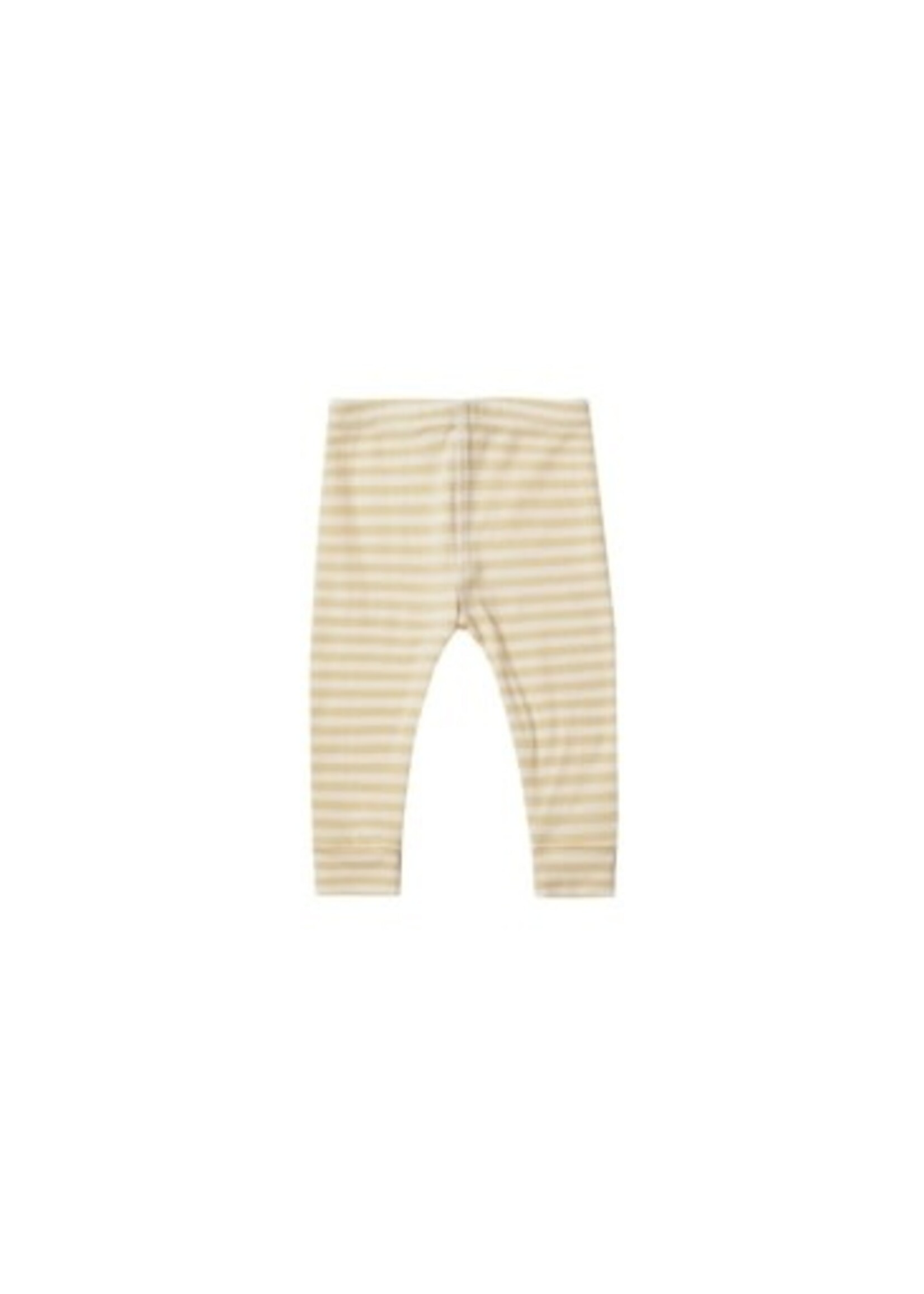 Quincy Mae RIBBED LEGGING | YELLOW STRIPE