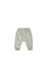 Quincy Mae WOVEN PANT | SEA GREEN GINGHAM