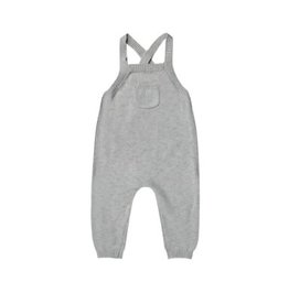 Quincy Mae KNIT OVERALL | SKY HEATHER