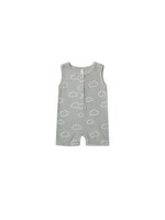 Qunicy Mae Ribbed Henley Romper - Clouds Qunicy Mae Ribbed Henley Romper - Clouds