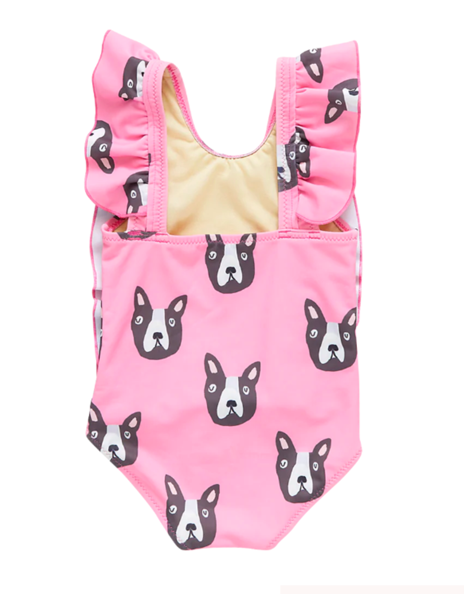 girls katniss suit - pink boston terrier - From Marfa