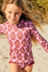 Pink Chicken girls rash guard set