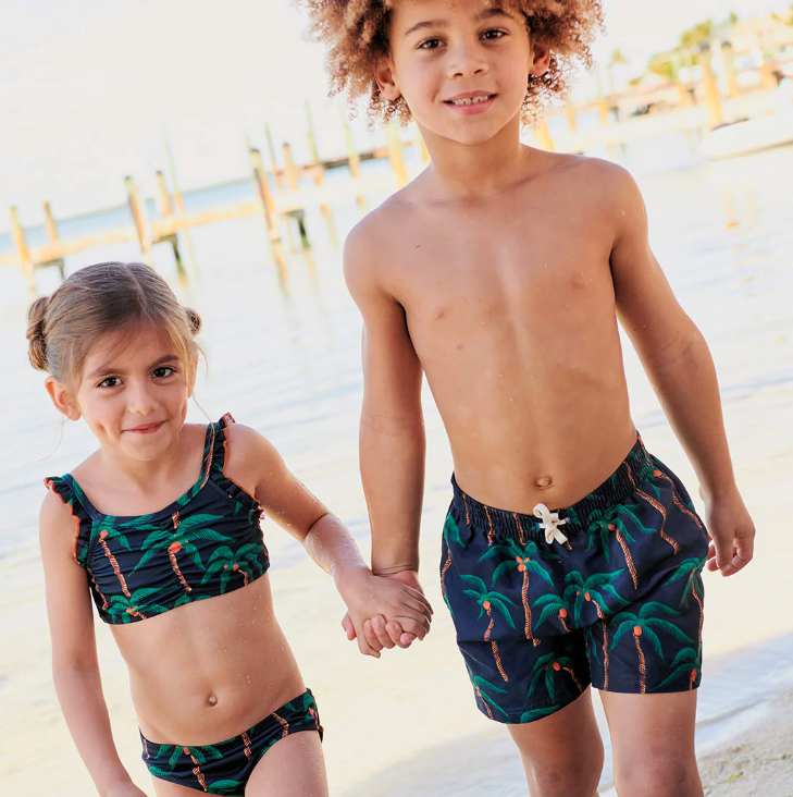 thumbnail image 2 of Youth Swim Trunks QZUnique - Compression Liner, 3 Pockets Boys Swim Trunks 2 of 14