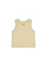 Rylee + Cru Inc. JERSEY BUTTON TANK || LEMON