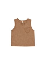 Rylee + Cru Inc. JERSEY BUTTON TANK || CAMEL