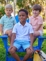 Little English Short Sleeve Solid Polo