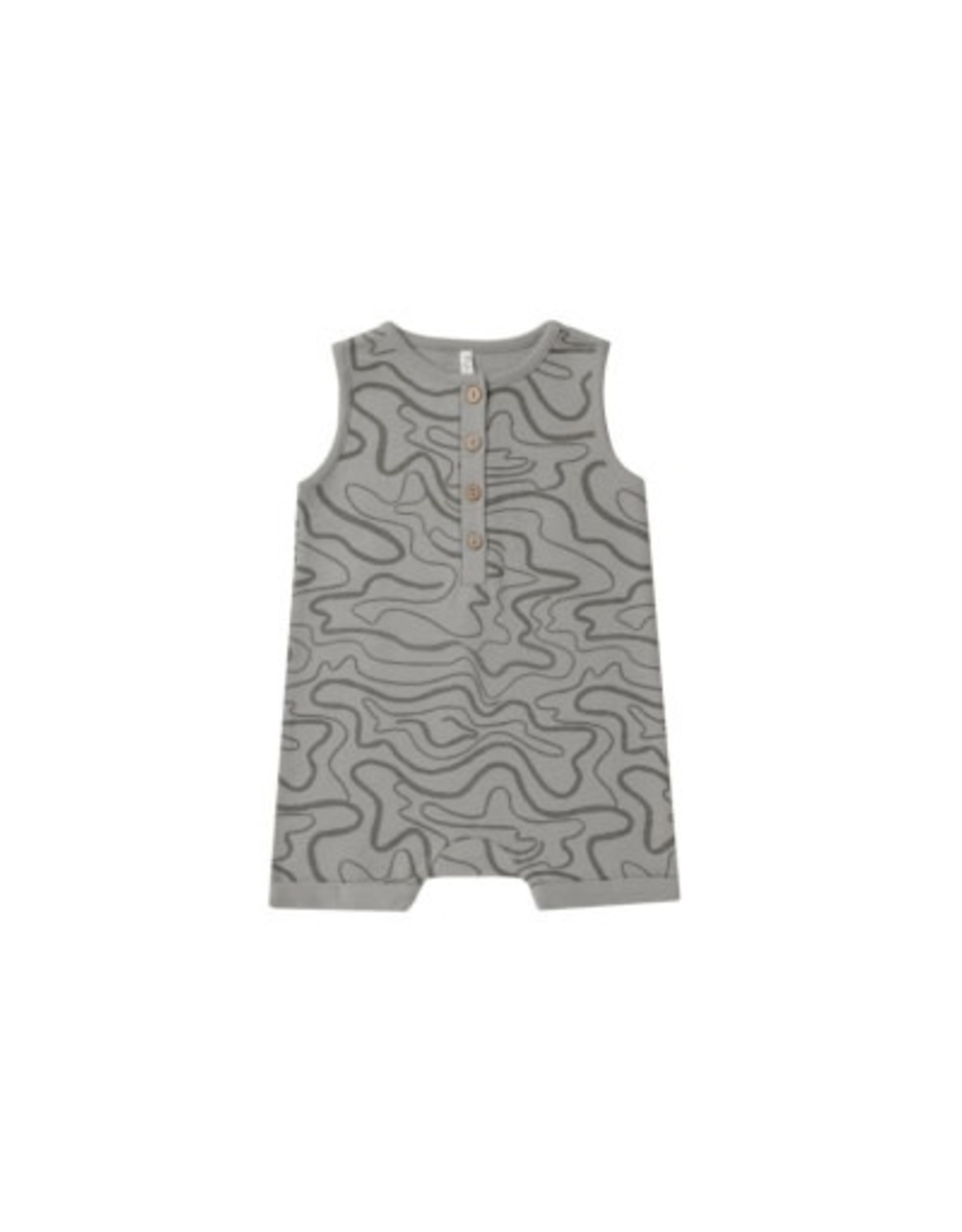 Rylee + Cru Inc. DAVIS ROMPER || SLATE MARBLE