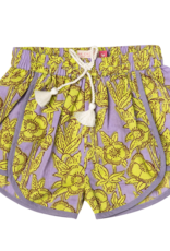 Pink Chicken girls millie short - lavender stem floral