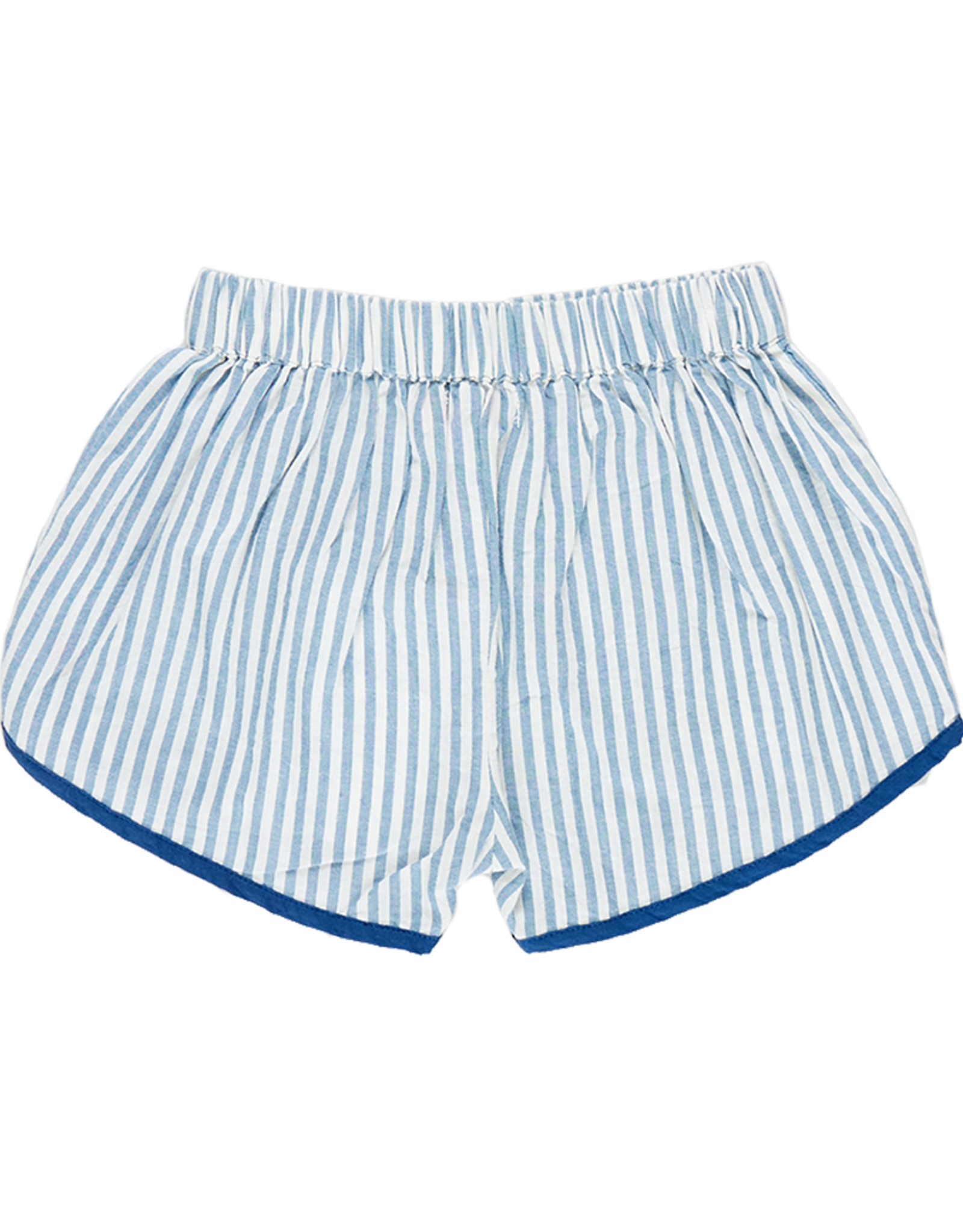 Pink Chicken girls millie short - blue skinny stripe