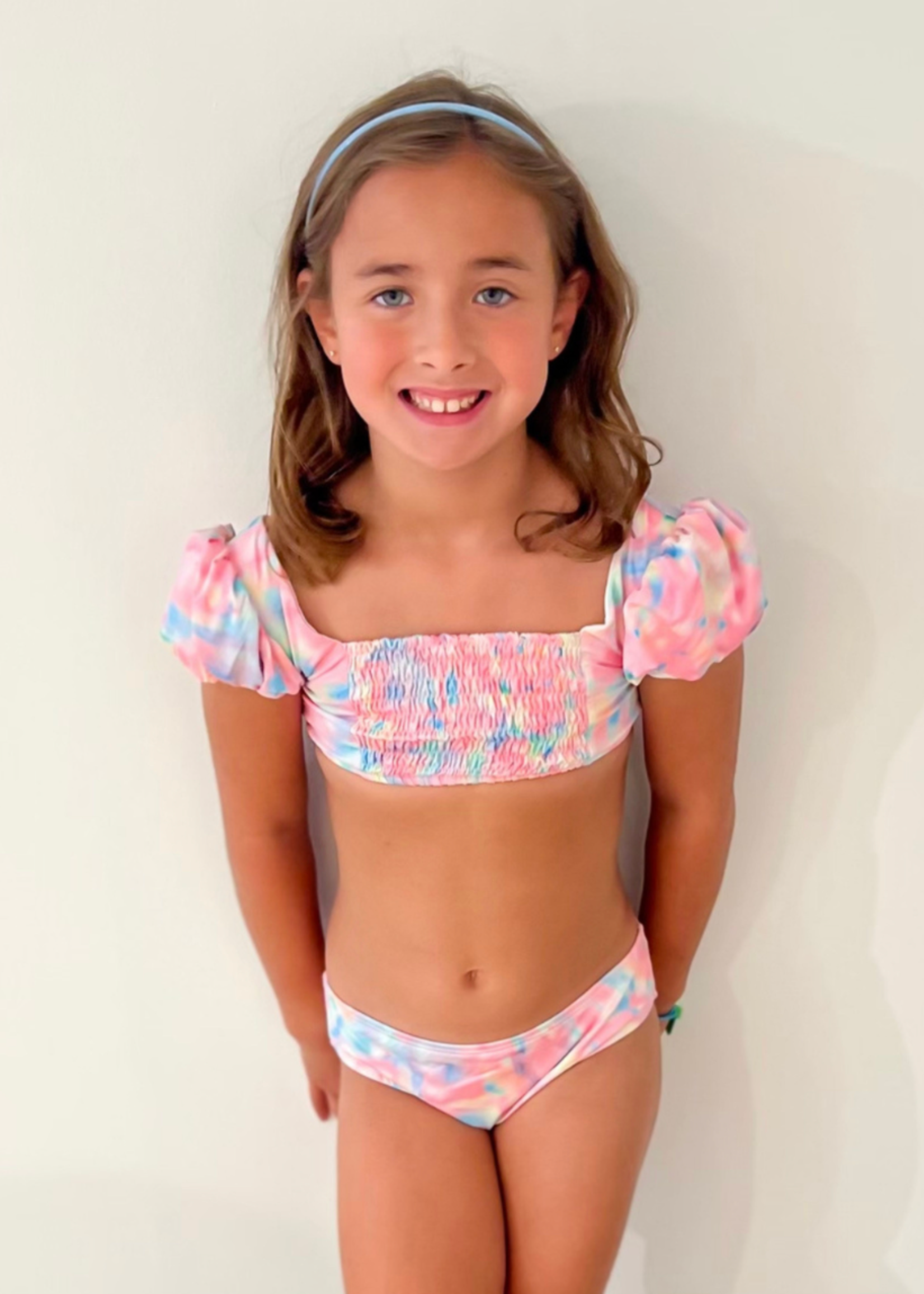 James and Lottie Puff Sleeve Two-Piece Swim
