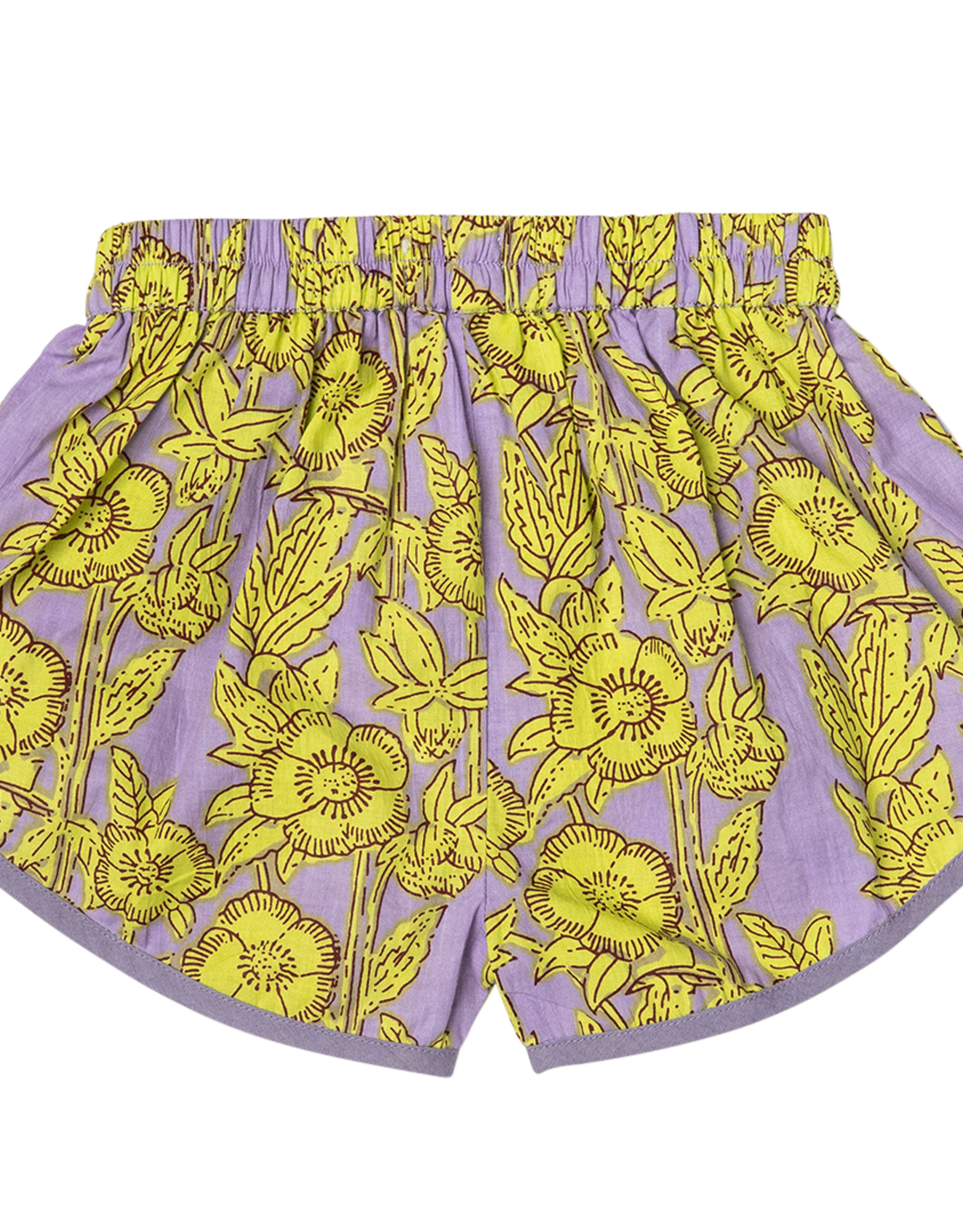 Pink Chicken girls millie short - lavender stem floral