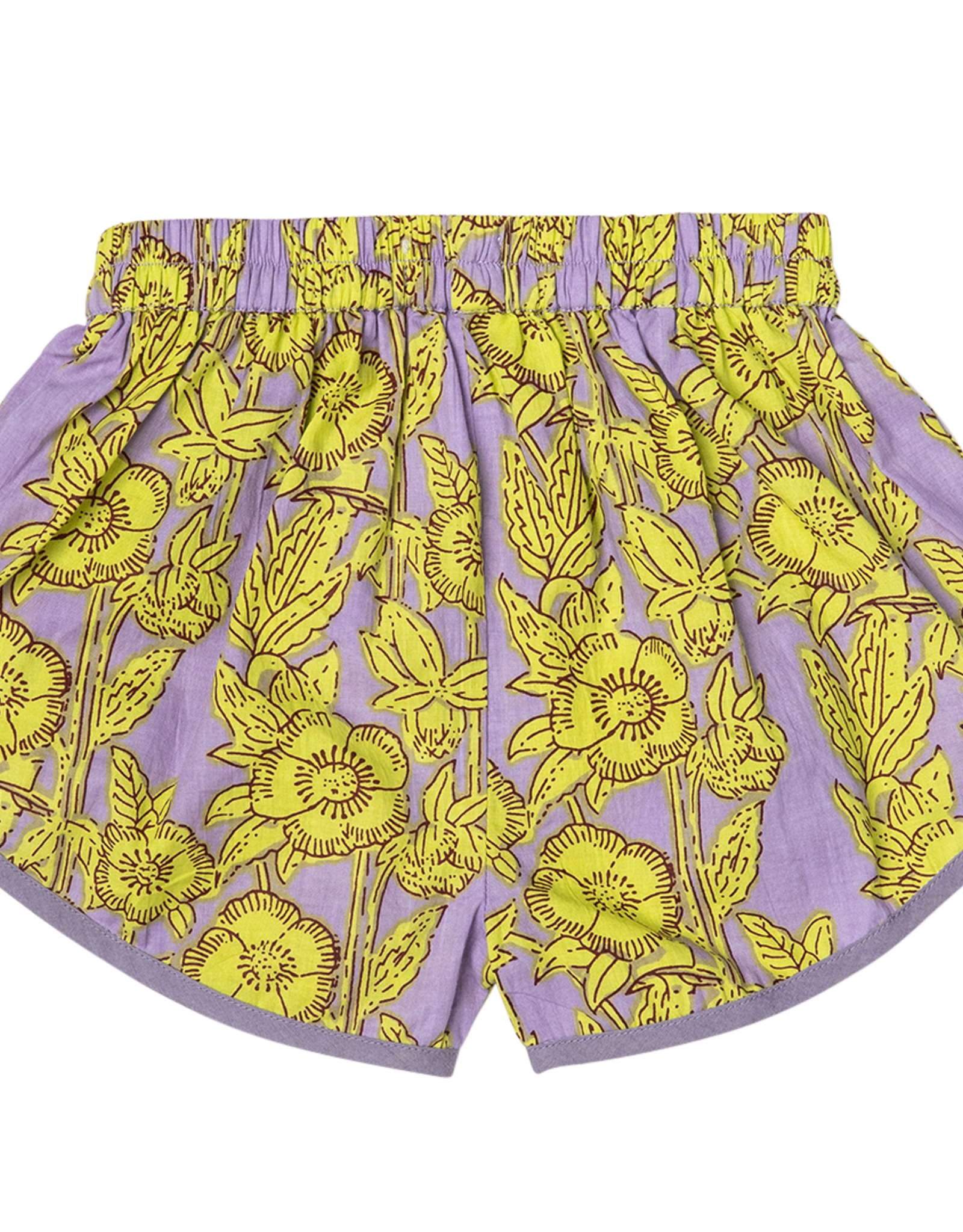 Pink Chicken girls millie short - lavender stem floral