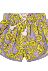 Pink Chicken girls millie short - lavender stem floral