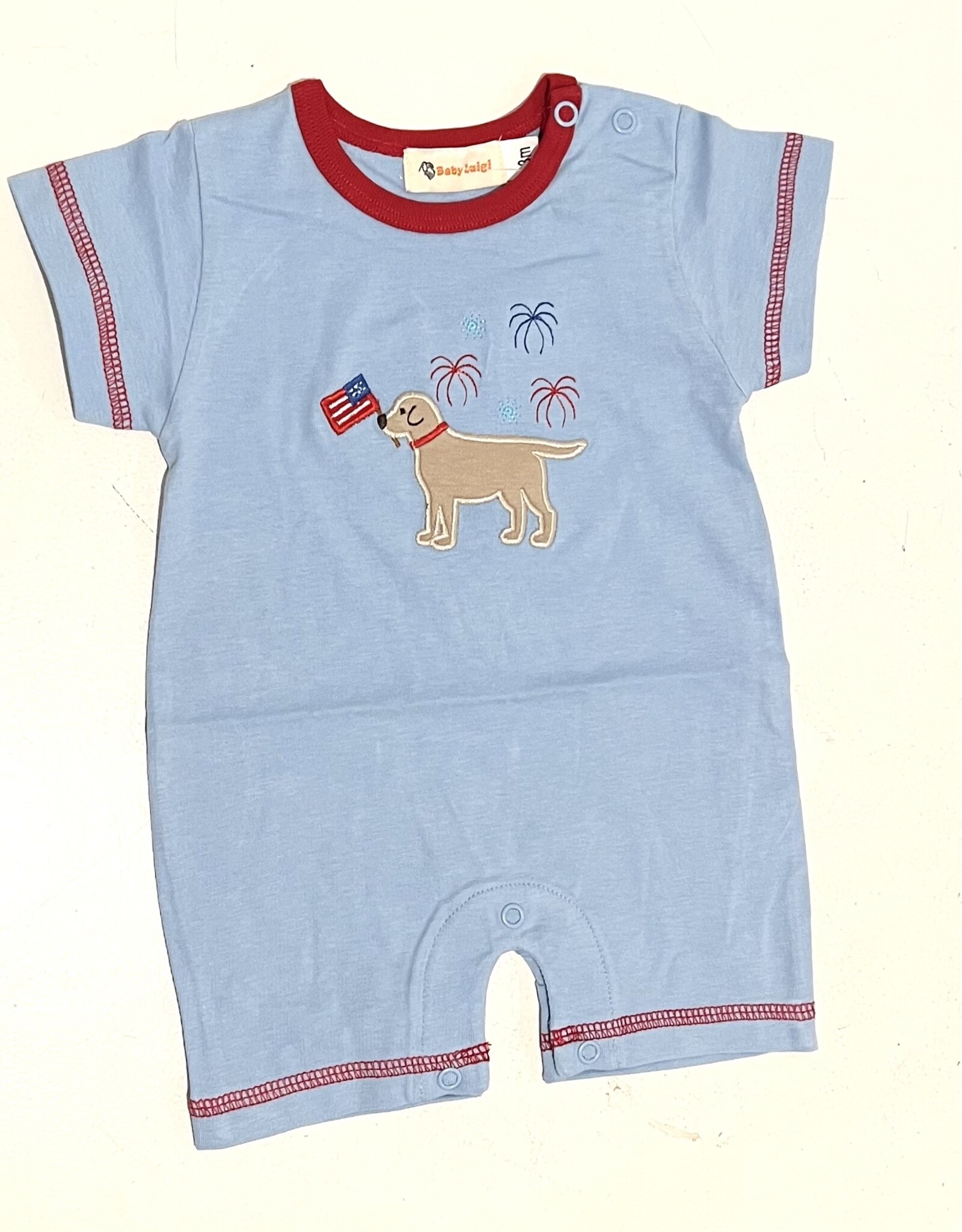 Luigi Kids Lab w/Flag & Firework Romper