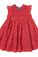 Pink Chicken girls stevie dress - tiny red roses