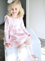 James and Lottie Harper Dress Pink Check