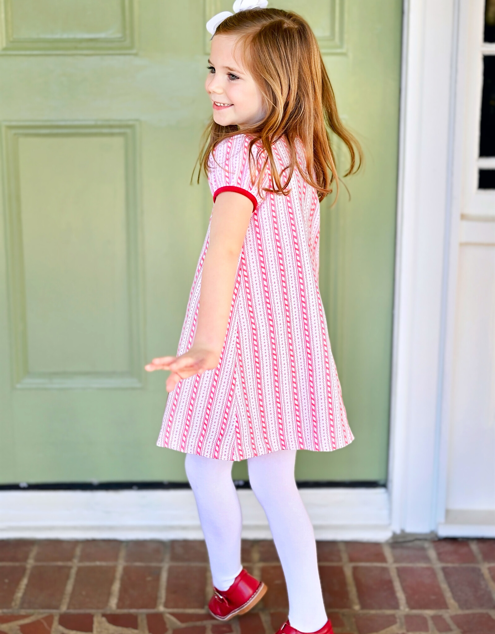 James and Lottie Rosie Dress Peppermint Print