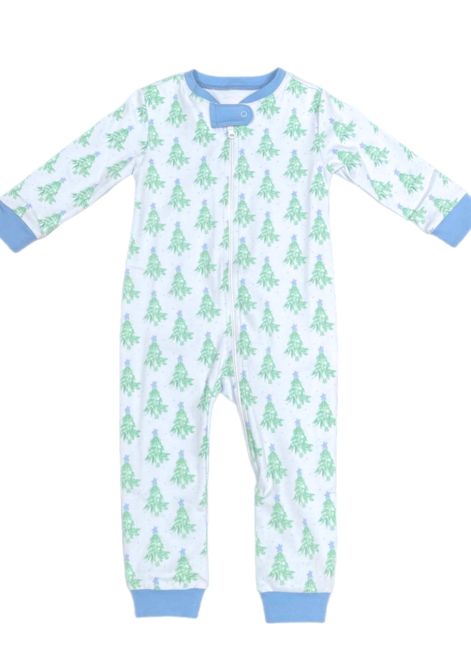 James and Lottie Christmas Tree Knit Jammie