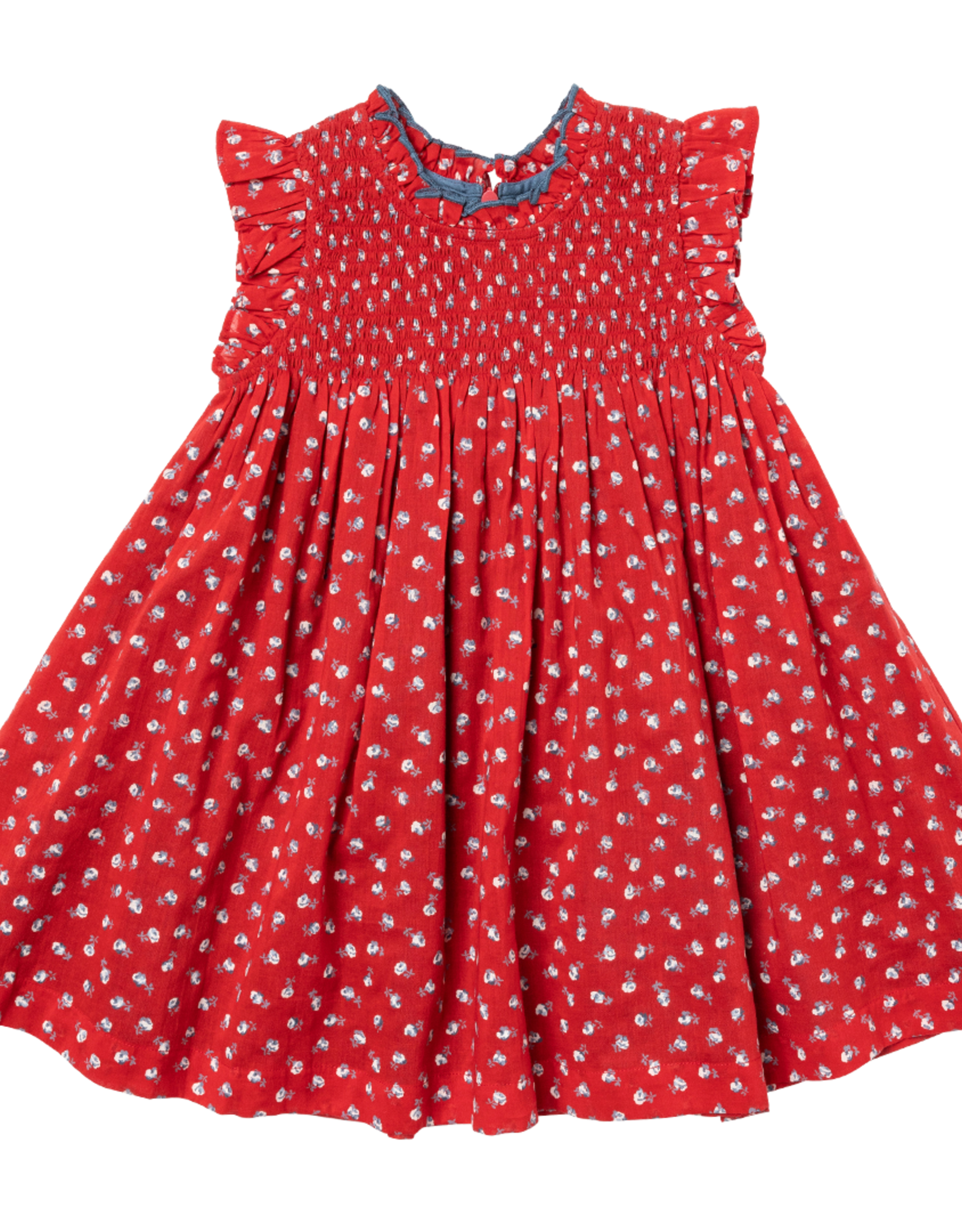 Pink Chicken girls stevie dress - tiny red roses