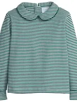 Little English Striped Peter Pan Shirt