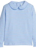 Little English Striped Peter Pan Shirt